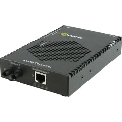 Perle S-1110P-M2ST05 - Fiber media converter - GigE - 10Base-T, 1000Base-SX, 100Base-TX, 1000Base-T - ST multi-mode / RJ-45 - up to 1800 ft - 850 nm