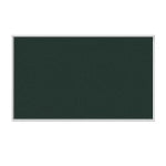 Ghent Aluminum Frame Vinyl Bulletin Board, 36in x 36in, Ebony, Satin Frame