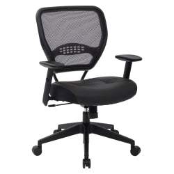 Sinfonia Sing Ergonomic Mesh Mid-Back Task Chair, Adjustable Height Arms, Copper/Black