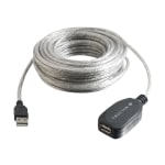 C2G 39.4ft USB Extension Cable - Active USB A to USB A Extension Cable - USB 2.0 - M/F - USB cable - USB (M) to USB (F) - USB 2.0 - 39 ft - active