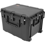 SKB Cases iSeries Injection-Molded Mil-Standard Waterproof Case With Foam And Wheels, 24inH x 18inW x 30inD, Black