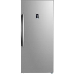 Midea 17 Cu. Ft. Convertible Upright Freezer - 17 ftÃƒâ€šÃ‚Â³ - Auto-defrost - Upright - 17 ftÃƒâ€šÃ‚Â³ Net Freezer Capacity - 120 V AC - Stainless Steel - Stainless Steel - Freestanding - LED Light