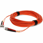 AddOn 15m ST (Male) to ST (Male) Orange OM1 Duplex Fiber OFNR (Riser-Rated) Patch Cable - 100% compatible and guaranteed to work