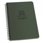 Rite in the Rain All-Weather Spiral Notebooks, Side, 4-5/8in x 7in, 64 Pages (32 Sheets), Green, Pack Of 6 Notebooks