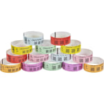 Zebra Z-Band Fun Thermal Label - 1in Width x 10in Length - Permanent Adhesive - Direct Thermal - Purple - Polypropylene - 800 / Roll - 4 / Roll - Tamper Evident, Adhesive Closure, Perforated