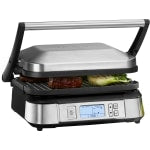 Cuisinart Smoke-Less Contact Griddler, 7inH x 10-1/2inW x 11-1/2D, Silver