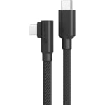 ALOGIC Elements Pro Right Angle USB-C to USB-C Cable - Male to Male - 1m - USB 2.0 - 5A - 480Mbps - 3.28 ft USB-C Data Transfer Cable - First End: USB 2.0 Type C - Male - Second End: USB 2.0 Type C - Male - 480 Mbit/s