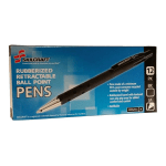 SKILCRAFT Retractable Ballpoint Pens, Ergonomic Grip, Medium Point, 83% Recycled, Black Ink, Box Of 12