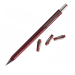 SKILCRAFT Push-Action Mechanical Pencils, 0.5 mm, Burgundy Barrel, Pack Of 12 (AbilityOne 7520-00-590-1878)