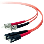 Belkin - Patch cable - ST/PC multi-mode (M) to SC/PC multi-mode (M) - 15 m - fiber optic - 62.5 / 125 micron - OM1 - orange