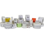 Zebra Label, E62555, Polypropylene 2in x 1in Direct Thermal Zebra PolyPro 4000D, 1in Core, Pack Of 36 Labels