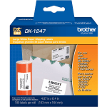 Brother Shipping Labels, White, Roll Of 180 Labels