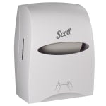 Scott Essential Hard Roll Towel Dispenser, 13 1/16inH x 11inW x 16 15/16inD, White