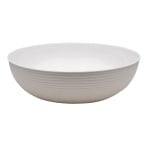 Cambro Camwear Round Ribbed Bowls, 15in, White, Set Of 4 Bowls