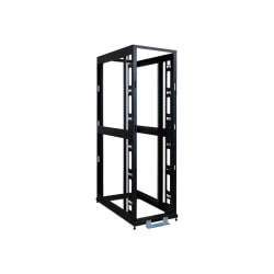 Tripp Lite 42U 4-Post Open Frame Rack Cabinet Square Hole Heavy Duty Caster - Rack open frame - 4-post - black - 42U - 19in