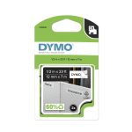 DYMO D1 45013 Black-On-White Tape, 0.5in x 23ft, Pack Of 2