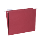 SKILCRAFT Hanging File Folders, 1/5 Cut, 2in Expansion, Letter Size, Red, Box Of 25 Folders (AbilityOne 7530-01-364-9500)