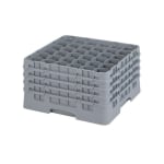 Cambro Camrack 36-Compartment Glass Rack, 19-3/4in x 19-3/4in, Gray