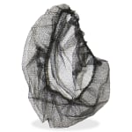 Genuine Joe Black Nylon Hair Net - Recommended for: Food Handling, Food Processing - Large Size - 21in Stretched Diameter - Contaminant Protection - Nylon - Black - Lightweight, Comfortable, Durable, Tear Resistant - 10 / Carton