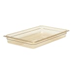 Cambro H-Pan High-Heat GN 1/1 Food Pans, 2inH x 12-3/4inW x 20-7/8inD, Amber, Pack Of 6 Pans