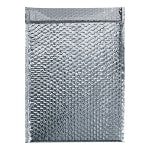 Partners Brand Cool Shield Bubble Mailers, 10-1/2inH x 12-3/4inW x 3/16inD, Silver, Case Of 50 Mailers