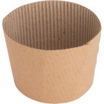 Genuine Joe Corrugated Hot Cup Sleeves, Brown, Pack Of 50