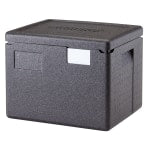 Cambro Cam GoBox Half-Size Top Loading Food Transporter, 12-7/16inH x 13inW x 15-7/16inD, Black