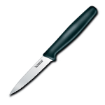 Victorinox Serrated Paring Knife, 3-1/4in, Matte Black Handle