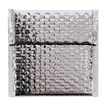 Partners Brand Silver Glamour Bubble Mailers 7in x 6 3/4in, Pack of 72