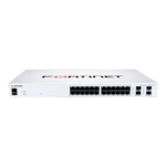 Fortinet FortiSwitch FS-124F-POE Ethernet Switch - 24 Ports - Manageable - Gigabit Ethernet, 10 Gigabit Ethernet - 10/100/1000Base-T, 10GBase-X - 2 Layer Supported - Modular - 237.40 W Power Consumption - 185 W PoE Budget