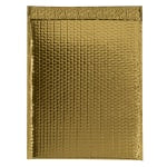 Partners Brand Gold Glamour Bubble Mailers 13in x 17 1/2in, Pack of 100