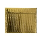 Partners Brand Gold Glamour Bubble Mailers 13 3/4in x 11, Pack of 48