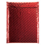 Partners Brand Red Glamour Bubble Mailers 9in x 11 1/2in, Pack of 100