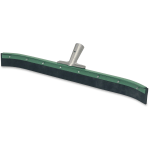 Unger AquaDozer Curved 24in Floor Squeegee - 23.62in EPDM Rubber Blade - Sturdy, Heavy Duty, Durable - Green, Black