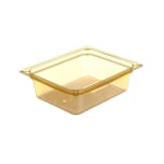 Carlisle 1/2 Size 4inD StorPlus High-Heat Food Pan, Amber