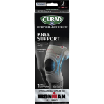 Curad Performance Series Neoprene Knee Support, Gray