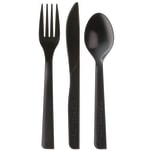 Eco-Products Cutlery Kits, 6in, 100% Recycled, Black, Pack Of 250 Kits