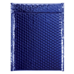 Partners Brand Blue Glamour Bubble Mailers 9in x 11 1/2in, Pack of 100