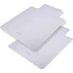 Mind Reader Office Chair Mat for Carpet PVC, 0.125in H x 35-1/2in W x 47-1/2in D, Clear, Set Of 2 Mats