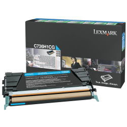 Lexmark C736H1CG High-Yield Cyan Toner Cartridge