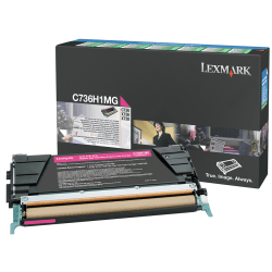 Lexmark C736H1MG High-Yield Magenta Return Toner Cartridge