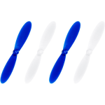 Hubsan X4 H107C Rotor Blades, 0.2inH x 0.5inW x 2inD, Blue/White, Pack Of 4, H107CA42