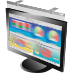 Kantek LCD Privacy/antiglare Wide Screen Filters Silver - For 24in Widescreen Monitor - Scratch Resistant - Anti-glare - 1