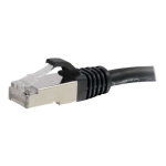 C2G 30ft Cat6 Snagless Shielded (STP) Ethernet Network Patch Cable - Black - Patch cable - RJ-45 (M) to RJ-45 (M) - 30 ft - screened shielded twisted pair (SSTP) - CAT 6 - molded, snagless, stranded - black