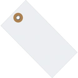 Tyvek Shipping Tags, #6, 5 1/4in x 2 5/8in, White, Box Of 1,000