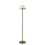 Adesso Juliana LED Floor Lamp With Smart Switch, 58inH, Frosted Glass/Antique Brass