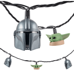 Jasco Star Wars: The Mandalorian String Lights, The Mandalorian, 10ft, Cool White