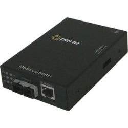 Perle S-110-S2LC20 - Fiber media converter - 100Mb LAN - 10Base-T, 100Base-TX, 100Base-LX - RJ-45 / LC single-mode - up to 12.4 miles - 1310 nm