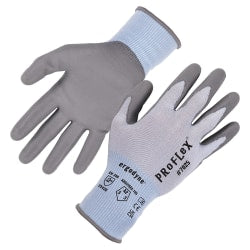 Ergodyne Proflex 7025-12PR PU-Coated Cut-Resistant Gloves, X-Large, Blue, Pack Of 12 Pairs