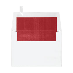 LUX Invitation Envelopes, A6, Peel & Press Closure, Red/White, Pack Of 1,000